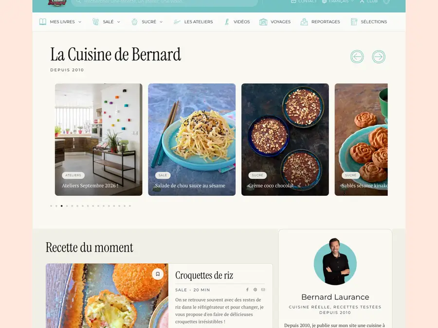 Aperçu du projet La Cuisine de Bernard