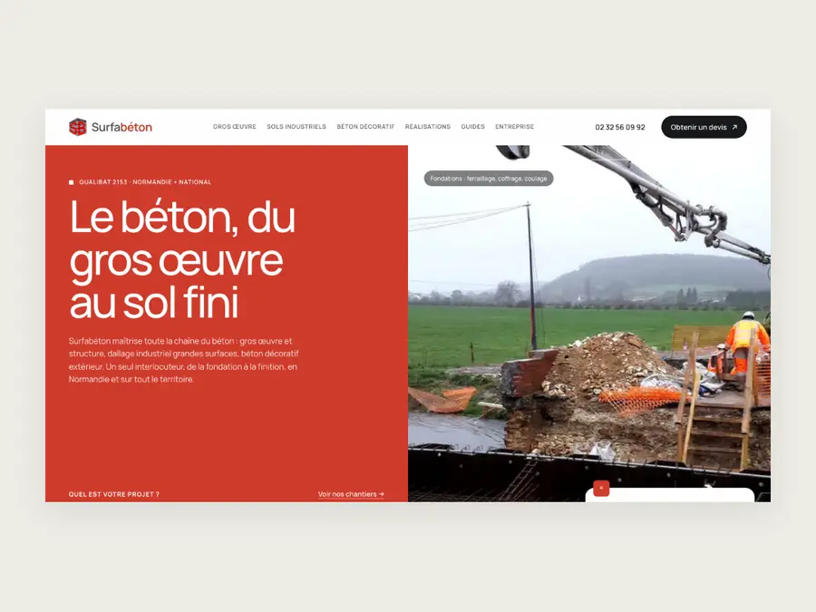 Aperçu du projet Surfabéton